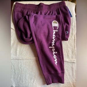 Champion XL plum purple long sweat pants.